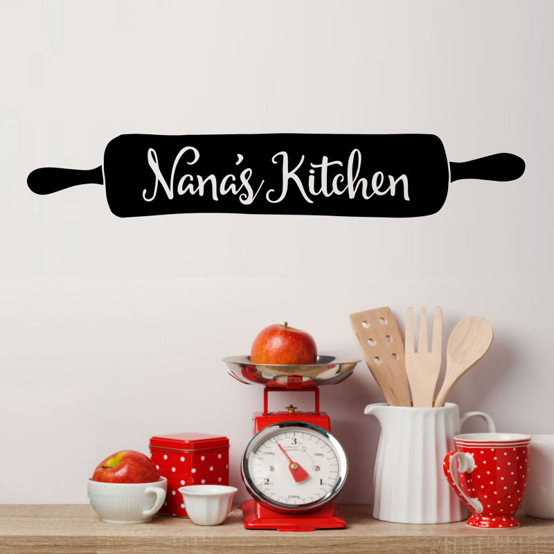 Red Barrel Studio® Nana's Kitchen Rolling Pin Vinyl Wall Decal Wayfair